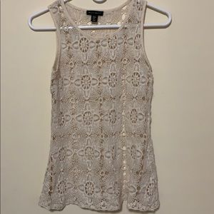 Willi Smith crocheted top. Medium.